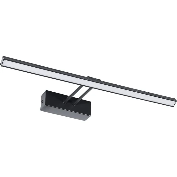 EMKE LED Spiegelleuchte Spiegellampen für das Bad Wandleuchte 40cm, 200° Drehbar Spiegelleuchten Spiegellampe Badezimmer Spiegelbeleuchtung BadSpiegelschrank Beleuchtung 4200K Spiegel Licht Schwarz