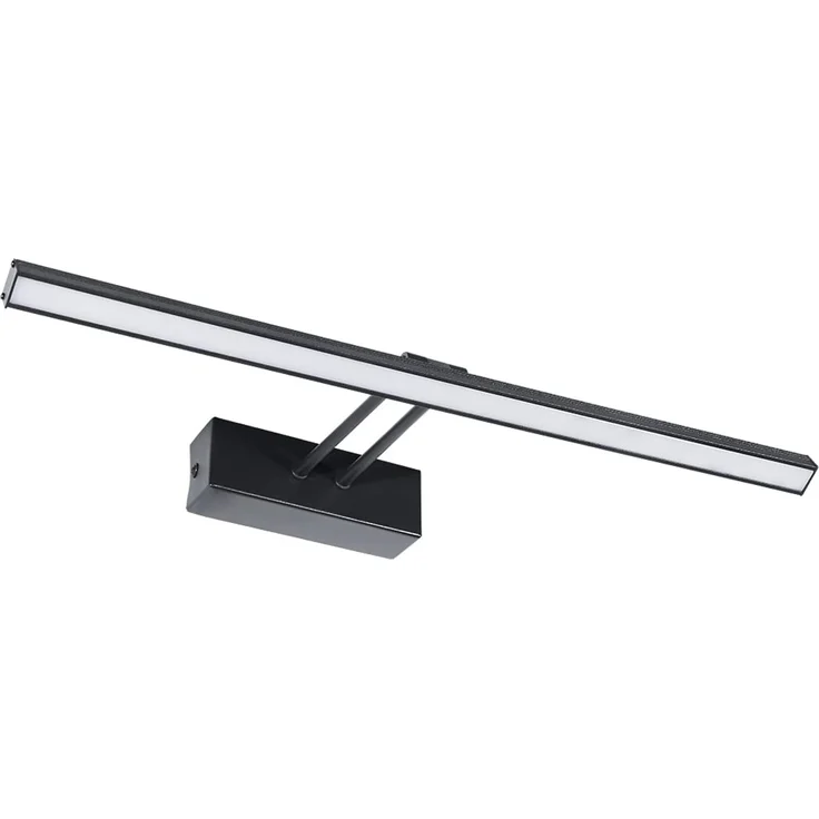 EMKE LED Spiegelleuchte Spiegellampen für das Bad Wandleuchte 40cm, 200° Drehbar Spiegelleuchten Spiegellampe Badezimmer Spiegelbeleuchtung BadSpiegelschrank Beleuchtung 4200K Spiegel Licht Schwarz