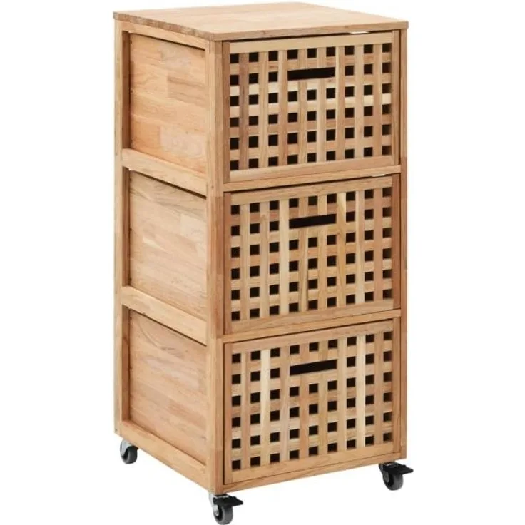 vidaXL Badschrank 41x41x91 cm Massivholz Walnuss 247601