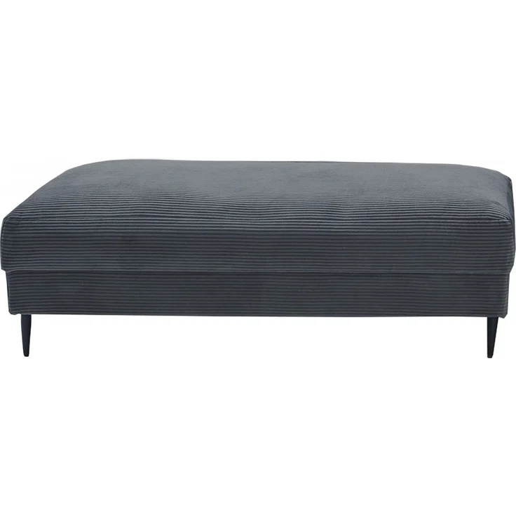 Hockerbank Becky / Bono, Metall, Stoff, Grau, 143 x 44 x 73 cm