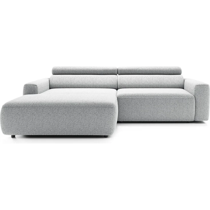 Selsey 'Fando' Ecksofa mit Schlaffunktion, L-Form, 4-Sitzer, Flechtstoff Hellgrau, 252 cm, links – Bild 4