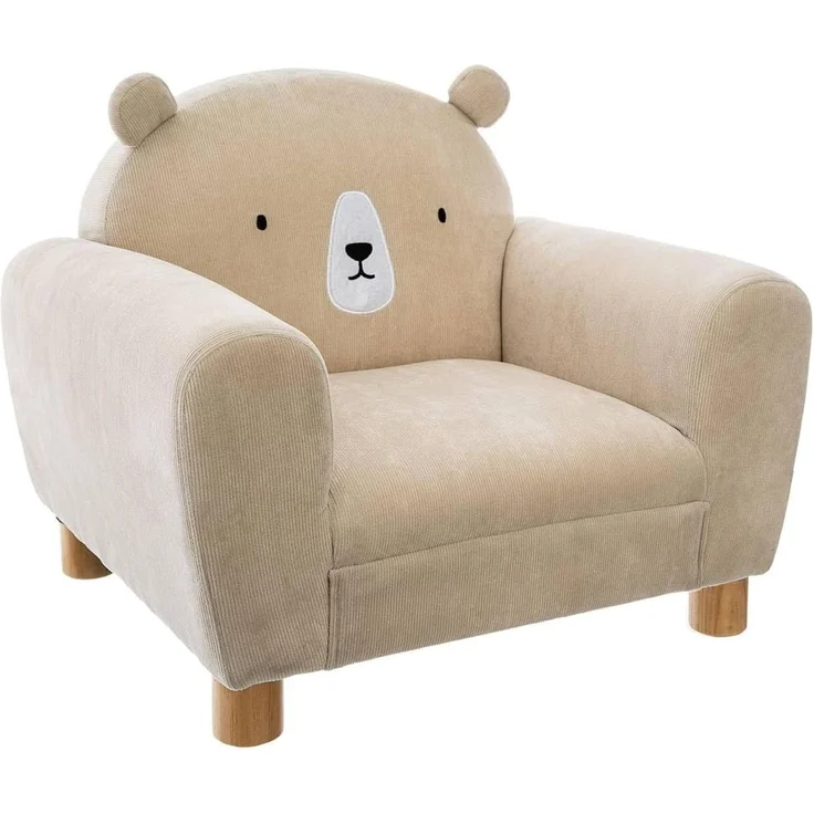 Sessel mit Rückenlehne BÄR, beige – Bild 1