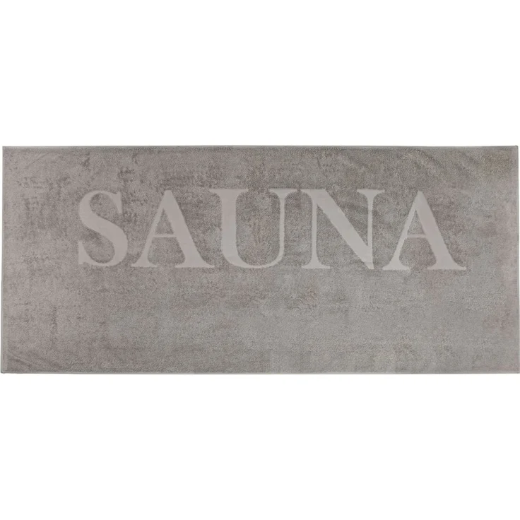 ZOLLNER Saunatuch 80x200 cm saugstark 100% Baumwolle grau – Bild 5