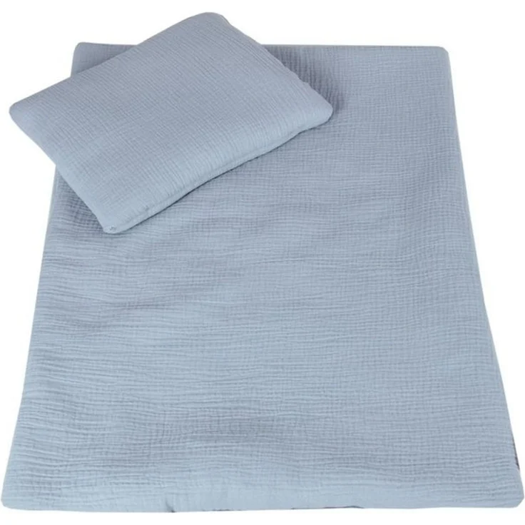 Babydecke BabyLux Babydecke Musselin Kinderwagendecke Kuscheldecke 75x60 cm MPM, BabyLux, Grau – Bild 4