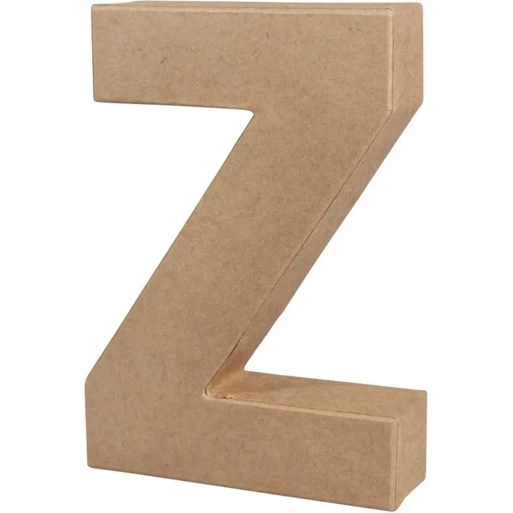 Pappmaché Buchstabe Z FSC Recycled100%, 15x10,5x3cm