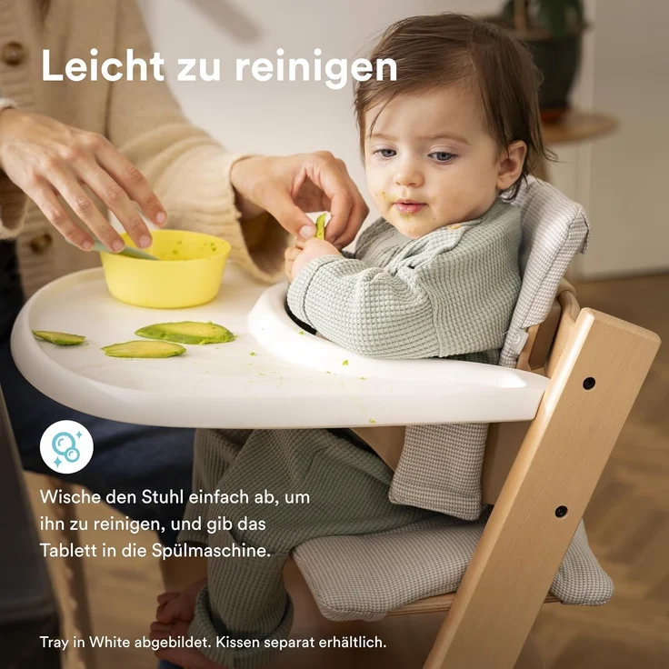 Stokke Hochstuhl Tripp Trapp Hochstuhl mit Baby set und Stokke Tray, für Kinder im Alter von 6-36 Monaten – Bild 6