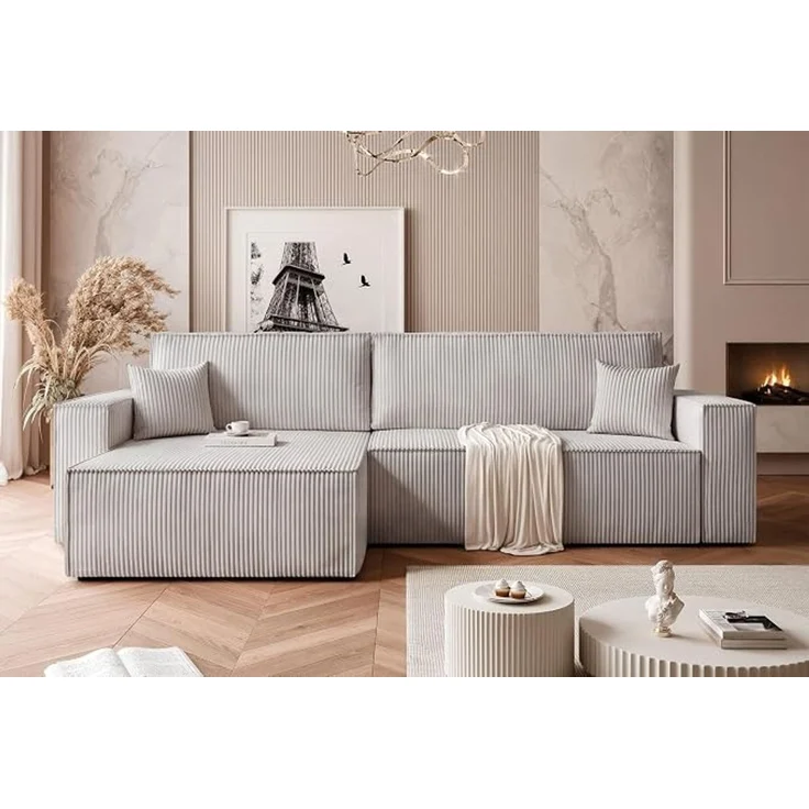 Großzügiges XL-Ecksofa mit Schlaffunktion und Stauraum – Bild 2