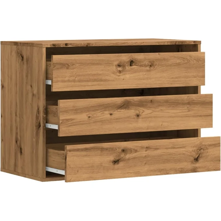 vidaXL Kommode Artisan-Eiche 80x41x58 cm Holzwerkstoff 852860 – Bild 4