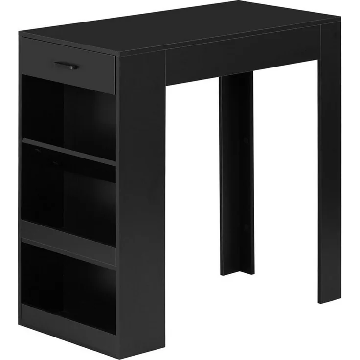 Woltu Bartisch (1-St), mit 1 Schublade 3 Ablagen, Küchentisch mit Weinregal