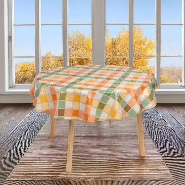 laro Tischdecke rund 140 cm wachstuchtischdecke Tischdecke abwaschbar – Bild 2