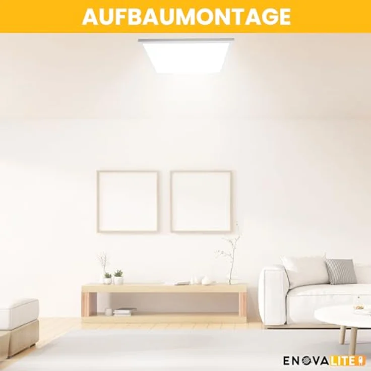 ENOVALITE LED-Panel ELED600109, 36 W, 3600 lm, 4000 K, 4 Stück – Bild 5
