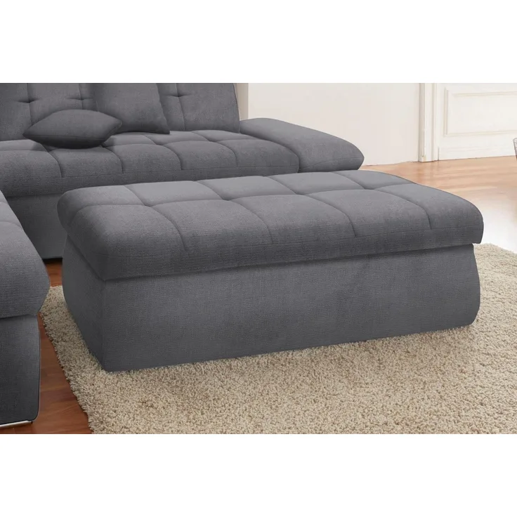 DOMO collection Hocker NMoric, mit Stauraumfach, auch in Cord