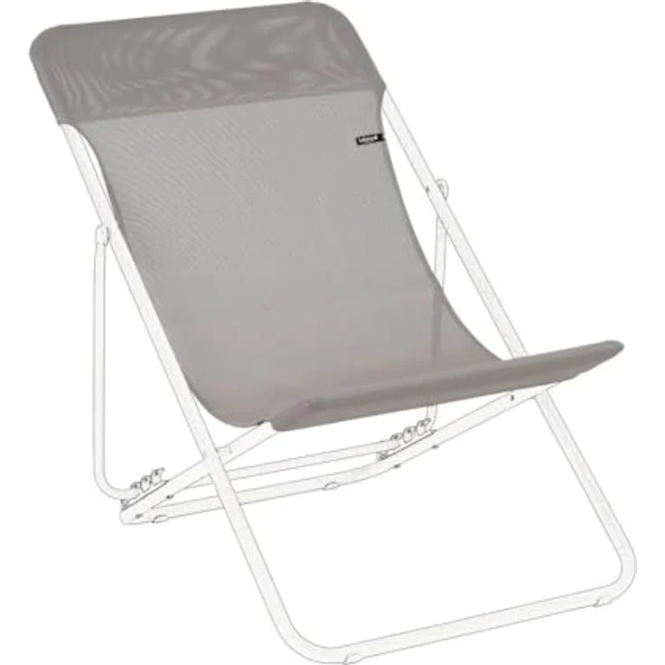 Lafuma Mobilier Ersatz-Batyline-Bezug für Liegestuhl Maxi-Transat, Grau, LFM2655-8556, Terre – Bild 4