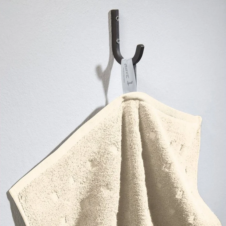 Möve Handtuch Handtuch "Quadretti", Frottier (1-St), Walk-Frottier Uni – Bild 2
