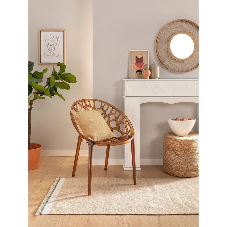 benuta Wollteppich Karla, rechteckig, Höhe: 5 mm, Kunstfaser, Berber, Ethno-Style, Wohnzimmer