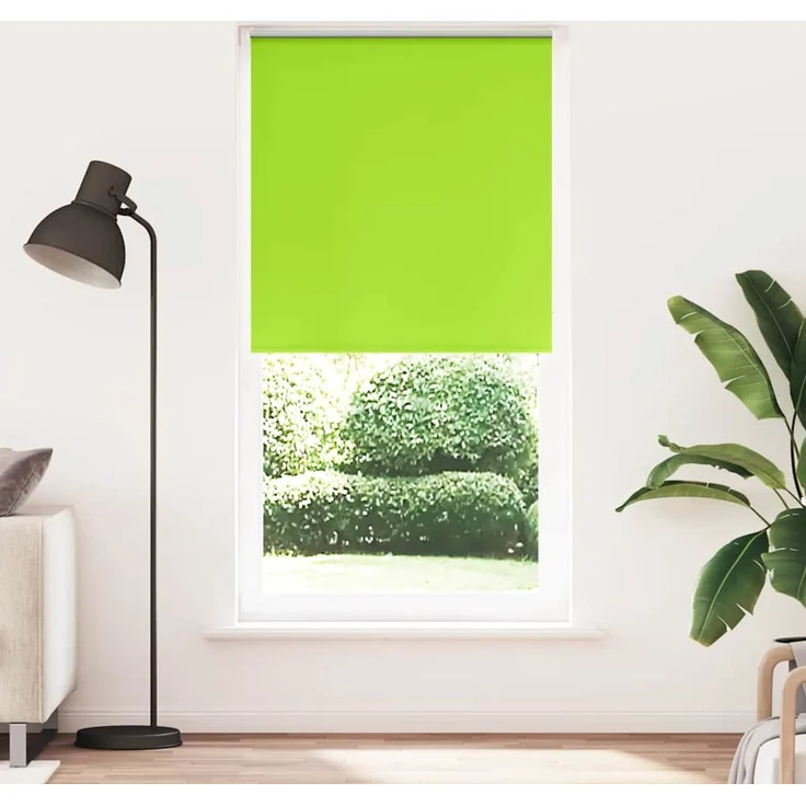 vidaXL Verdunkelungsrollo Grün 95x210 cm Stoffbreite 90,7 cm Polyester 4011309 – Bild 1