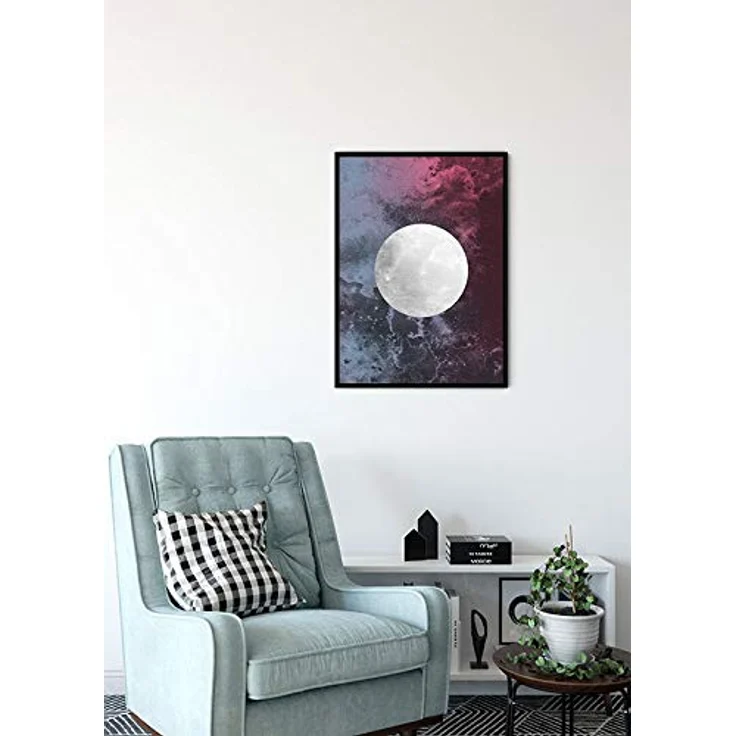 Komar Solum Luna Wandbild | Premium Poster auf fotopapier, 50 x 70 cm, geeignet für Wohnzimmer und Schlafzimmer, ohne Rahmen, MADE IN GERMANY – Bild 4