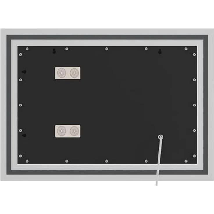 CLP Badspiegel Jaffrey Bluetooth-Lautsprecher Anti-Beschlag Quer- und Hochformat LED,50x70 cm – Bild 8