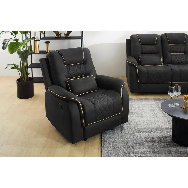 Jockenhöfer Gruppe Sessel Nevada, B: 98 cm, Sitzhöhe: 52 cm, Liegefunktion durch halbautomatische Relaxfunktion, TTFK-Polsterung – Bild 5