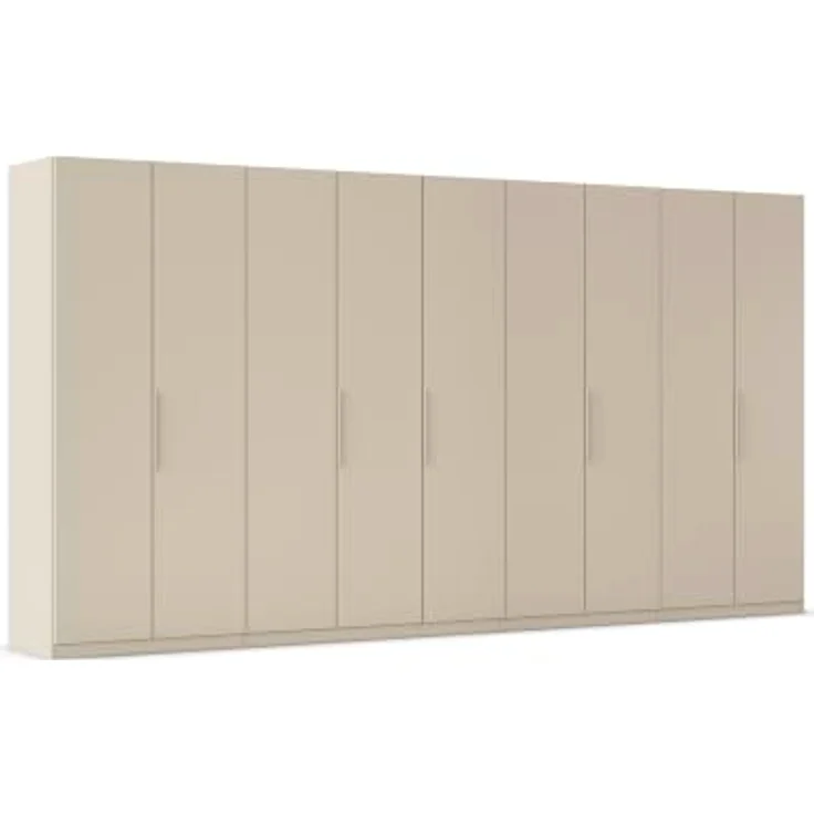 Rauch Möbel MYLORA, Kleiderschrank, Farbe Beige, Breite 405 cm | Schrank mit patentiertem Schnellmontagesystem, 9-türig, Zubehör Premium, für Schlafzimmer, Ankleidezimmer, Garderobe – Bild 1