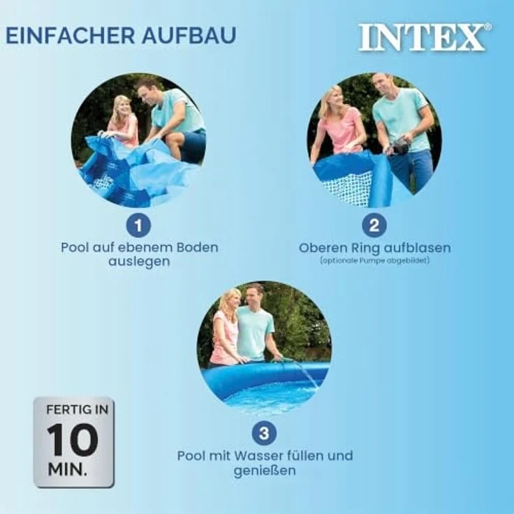 INTEX Happy Crab Aufblasbarer Pool Easy Set 183x51 cm – Bild 5