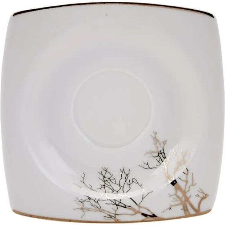 Karaca Kaffeeservice Karaca Autumn 85 ml Kaffeetasse mit Untertasse Set 6 Personen, Weiß – Bild 8