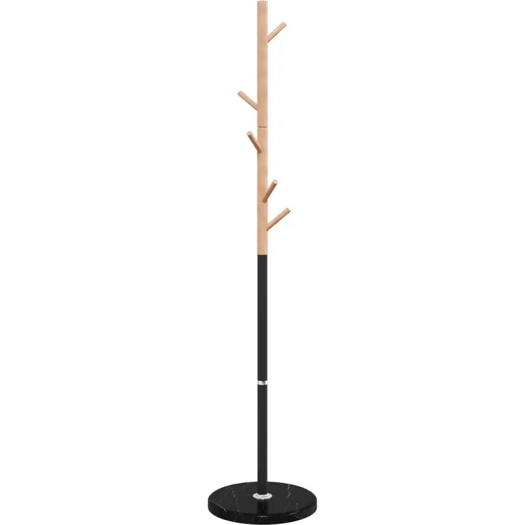vidaXL Garderobenständer Schwarz 172 cm Pulverbeschichtetes Eisen 377087