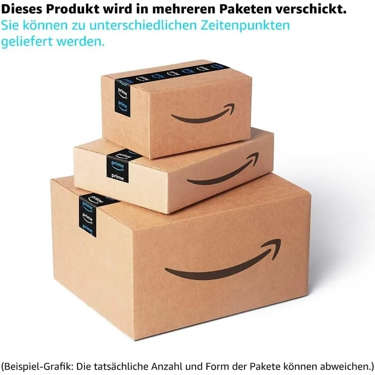 FORTE Sirius Black Bett mit 2 Nachtkommoden, Liegefläche 160x200 cm, Holzwerkstoff, Stabeiche kombiniert mit Weiß matt, 287,6 x 123,8 x 209,9 cm – Bild 4