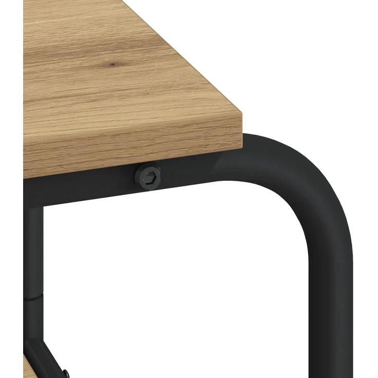 vidaXL Schreibtisch mit Stauraum Artisan-Eiche 113,5 x 52 x 75,5 cm 8008037 – Bild 6