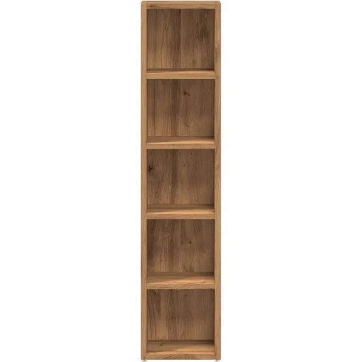 vidaXL CD-Regale 2 Stk. Artisan-Eiche 21x16x93,5 cm Holzwerkstoff 855839 – Bild 4