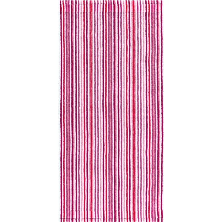 Combi Stripes Duschtuch 70x140cm rose 500g/m² 100% Baumwolle