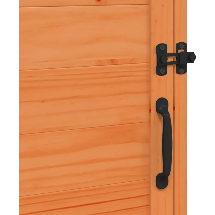vidaXL Gartenschuppen Braun 59 x 56 x 113,5 cm Massivholz aus Fichte 42033439 – Bild 9