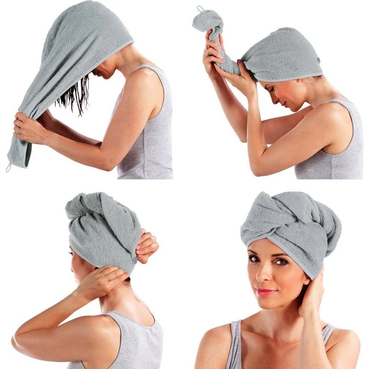 Erwin Müller Handtuch Turban, Walk-Frottier Uni – Bild 3