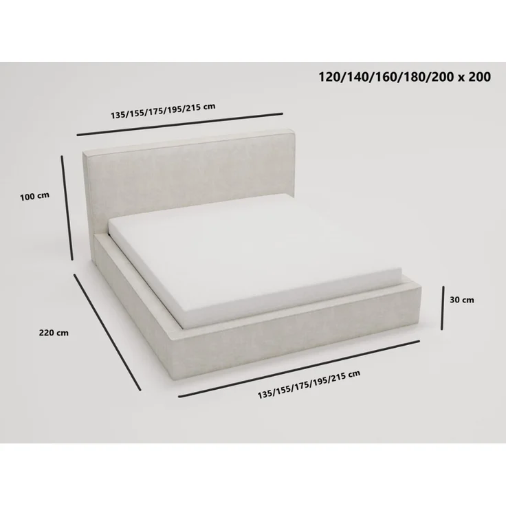GRAINGOLD Monaco Doppelbett 180x200, Polsterbett mit Bettkasten und Kopfteil, Velour-Stoff, Dunkelgrau – Bild 8