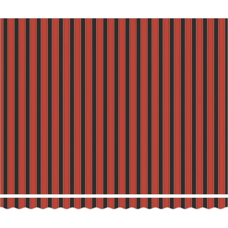 Einziehbare Markise, Sonnenmarkise Rot und Schwarz 350x250 cm Stoff – Bild 6