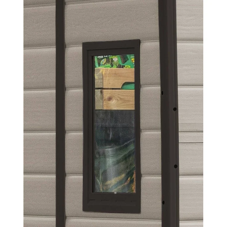 Dmora Gartenhaus Cranbrook, Gartenhütte, Gartenhaus, Werkzeugschuppen, 185x152 h226 cm, Beige – Bild 7