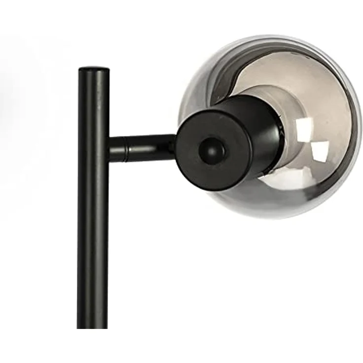 Qazqa Stehlampe Vidro, ohne Leuchtmittel, E14, Schwarz, Art Deco, Glas, 3-flammig – Bild 5