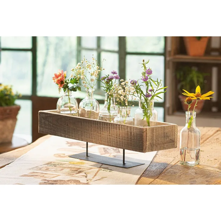 6er Set Vase Solid Blumenvase Blumenständer Tischdeko Dekovase Blumen Pflanzen