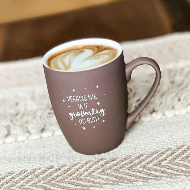 Spruchreif® Tasse SOFT-TOUCH-Tasse mit beidseitiger Gravur, Geschenkidee Teeliebhaber – Bild 3