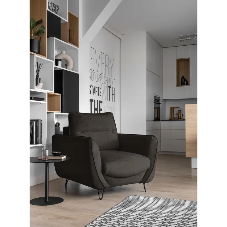 Silva 1F, Sessel, Stuhl, Dunkelbraun