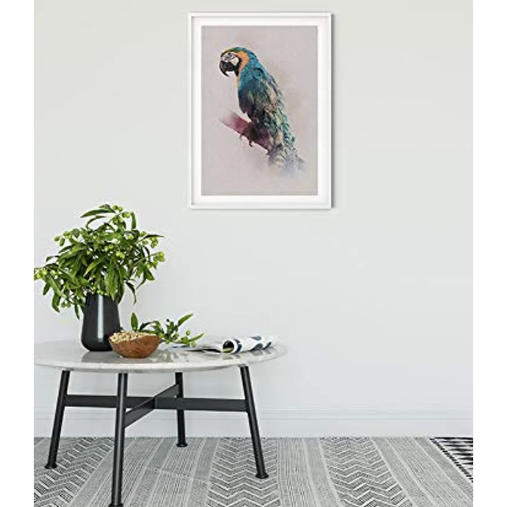 Komar Animals Paradise Parrot, Wandbild im Format 50x70 cm, farbenfroher Kunstdruck ohne Rahmen, Premium-Poster Fotopapier, lichtbeständig, made in Germany – Bild 2