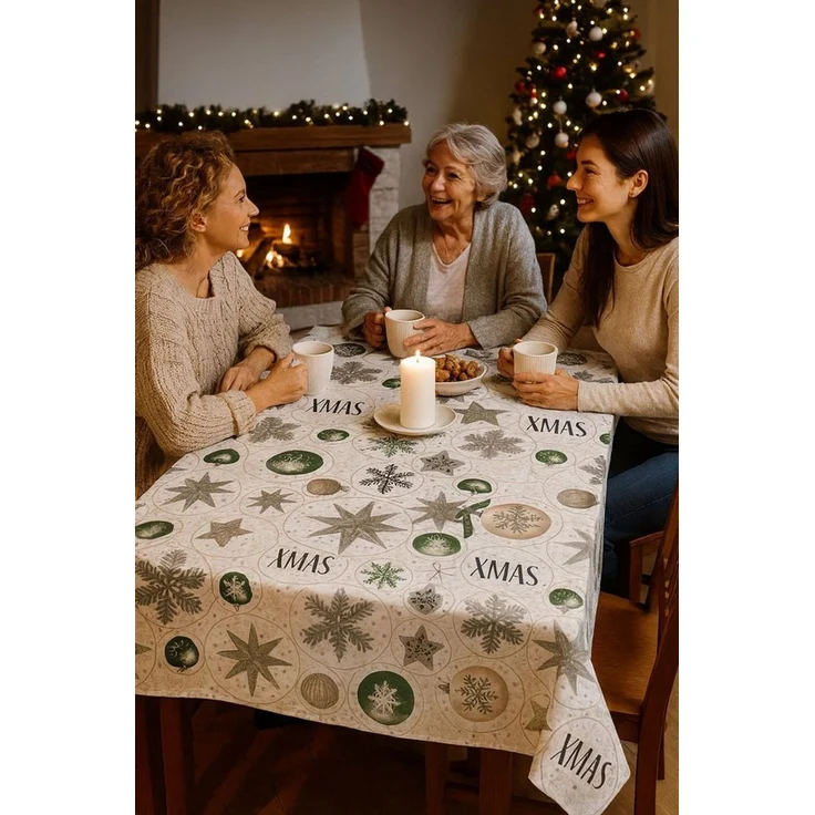texpot Tischdecke Wachstuch Weihnachten Winter abwischbar Wachstuchtischdecke (1-tlg) – Bild 1