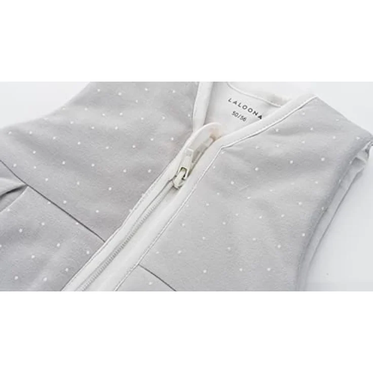 LaLoona 2-tlg. Schlafsack-Set Dots, Light Taupe, Größe 62/68, für ganzjährige Nutzung mit Innenschlafsack und gefüttertem Außenschlafsack, Oeko-Tex zertifiziert – Bild 9