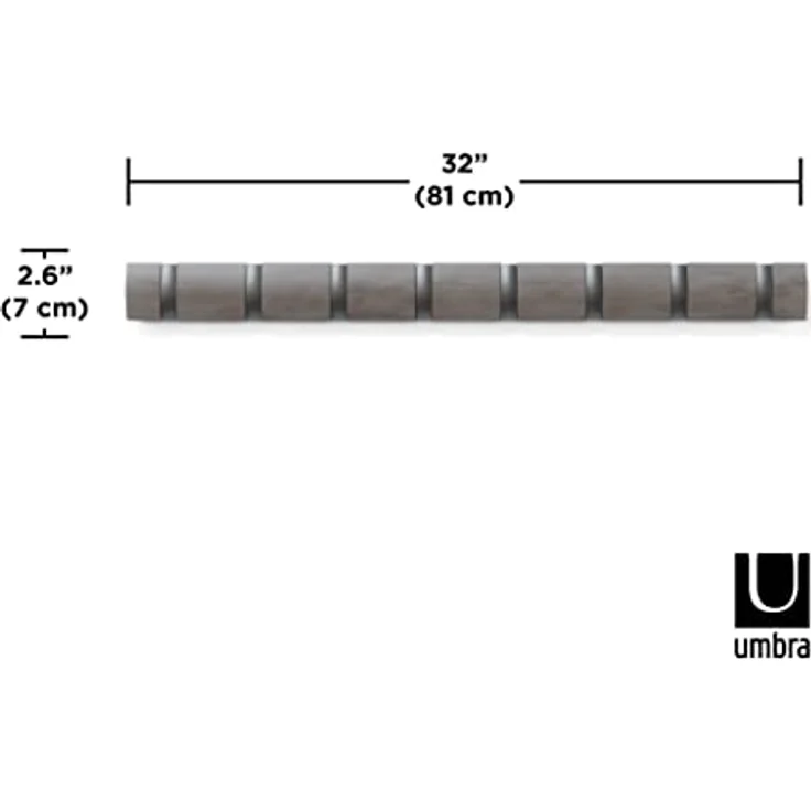318858-1045 - FLIP 8 Wandhaken, grau/zinnfarben – Bild 5