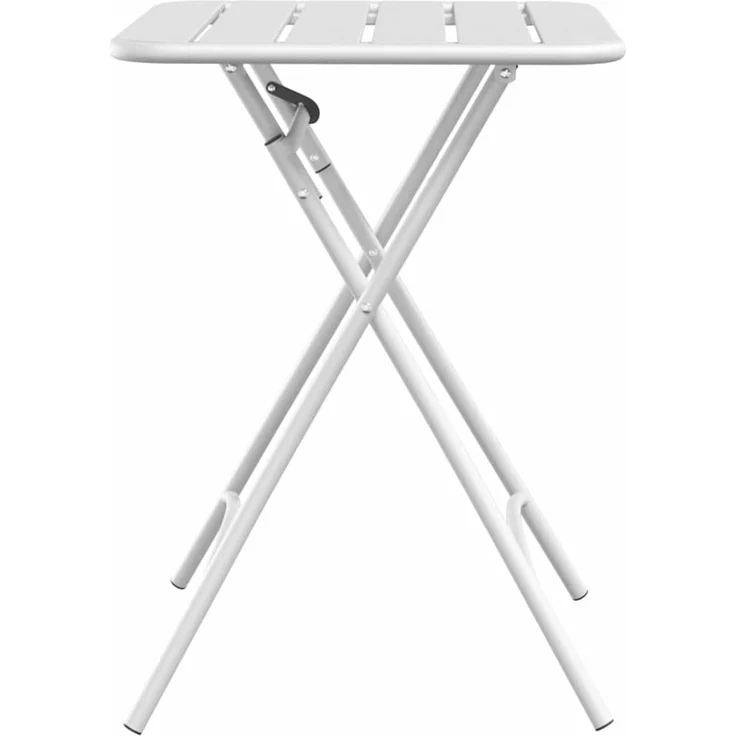 vidaXL Bistrotisch Weiß 55 x 55 x 72,5 cm Pulverbeschichteter Stahl 42002944 – Bild 5