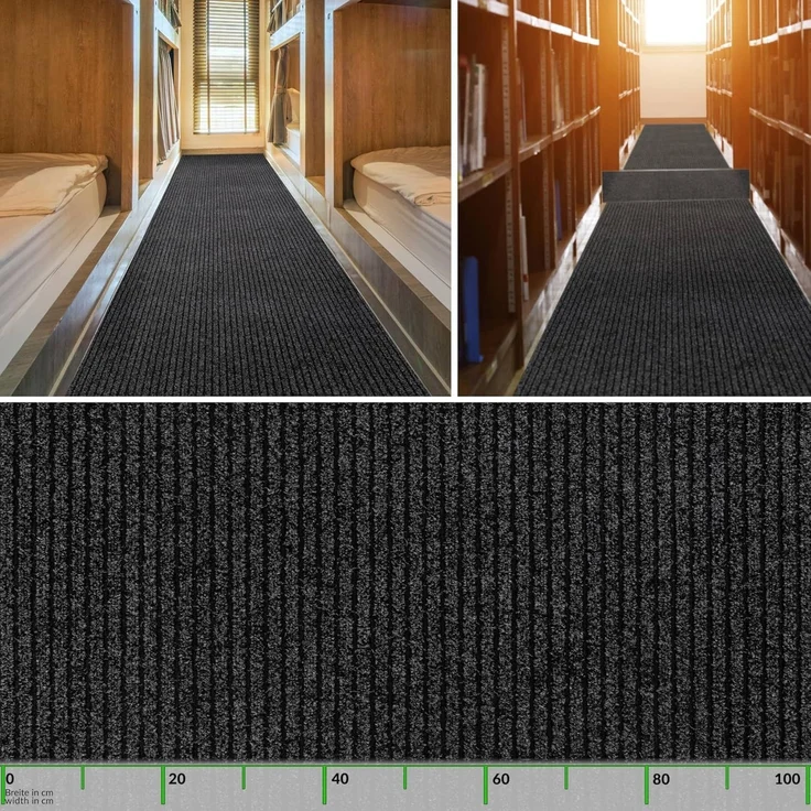 ANRO Läufer, Eckig, Höhe: 3 mm, Textil – Bild 3