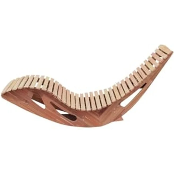 CHILLROI Gartenliege Ergonomische Schwungliege / Saunaliege aus Akazienholz, faltbar, Einzelmöbel, Biologisch geölt, ohne chemische Holzschutzmittel – Bild 5