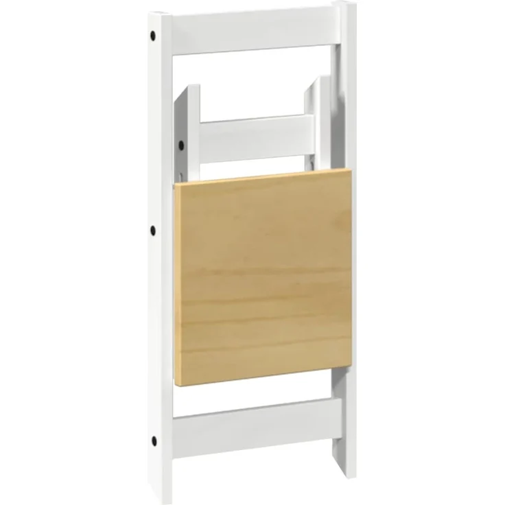 vidaXL Esszimmerstühle Klappbar 4 Stk. Corona Weiß Massivholz Kiefer 4013436 – Bild 7