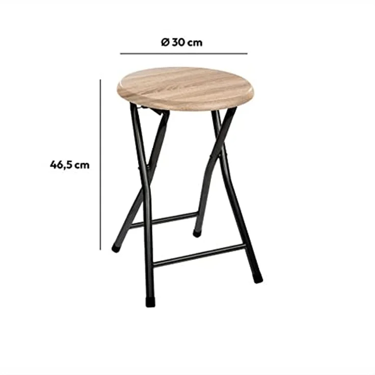 5five - klapphocker mit natürlichem holzeffekt – Bild 2