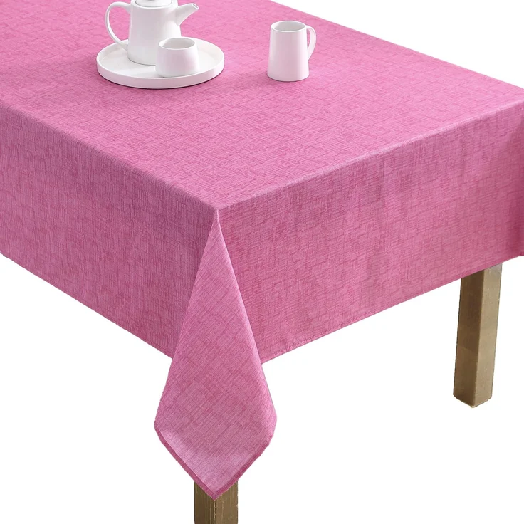 Laura Ashley Dekorative Tischdecke, Knitter- und schmutzabweisend, auslaufsicher, wasserabweisend, pflegeleicht, waschbar, Polyestergewebe für Esszimmer, Küche, Urlaub und Party, 152,4x213,4 cm,